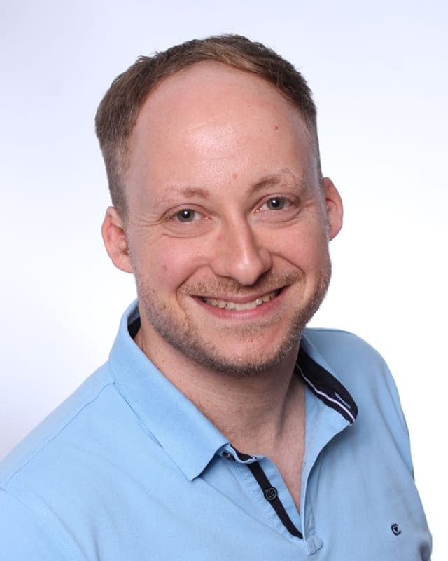 Christian Schnall, in Ausbildung zum Bauüberwacher Bahn LST